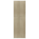 kontorskab 60x32x190 cm konstrueret træ sonoma-eg