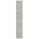 kontorskab 60x32x190 cm konstrueret træ betongrå