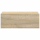 svævende natbord 40 x 30 x 15 cm konstrueret træ sonoma-eg