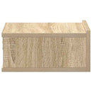 svævende natbord 40 x 30 x 15 cm konstrueret træ sonoma-eg