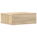 svævende natborde 2 stk. 40 x 30 x 15 cm konstrueret træ sonoma