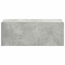 svævende natbord 40 x 30 x 15 cm konstrueret træ betongrå