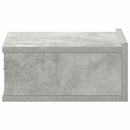 svævende natbord 40 x 30 x 15 cm konstrueret træ betongrå
