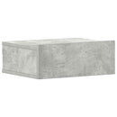 svævende natborde 2 stk. 40 x 30 x 15 cm konstrueret træ grå