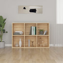 bogreol/skænk 66x30x98 cm konstrueret træ sonoma-eg