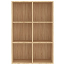 bogreol/skænk 66x30x98 cm konstrueret træ sonoma-eg