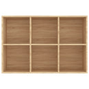bogreol/skænk 66x30x98 cm konstrueret træ sonoma-eg