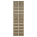skoskab 54x34x183 cm konstrueret træ sonoma-eg
