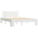 sengeramme uden madras massivt fyrretræ 120x200 cm hvid