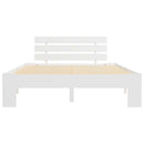 sengeramme uden madras massivt fyrretræ 120x200 cm hvid