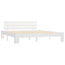 sengeramme uden madras 180x200 cm massivt fyrretræ hvid