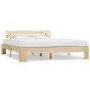 sengeramme uden madras 160x200 cm massivt fyrretræ