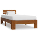 sengeramme uden madras massivt fyrretræ 90x200 cm honningbrun