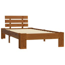 sengeramme uden madras massivt fyrretræ 90x200 cm honningbrun
