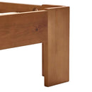 sengeramme uden madras massivt fyrretræ 90x200 cm honningbrun