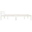 sengestel massivt fyrretræ 140 x 200 cm hvid
