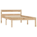 sengestel massivt fyrretræ 100 x 200 cm