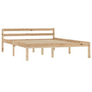 sengeramme uden madras massivt fyrretræ 140x200 cm