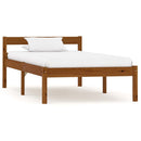 sengeramme uden madras massivt fyrretræ 90x200 cm honningbrun