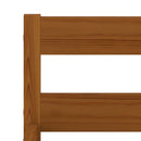 sengeramme uden madras massivt fyrretræ 90x200 cm honningbrun