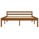 sengeramme uden madras massivt fyrretræ 140x200 cm honningbrun
