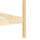 sengestel til himmelseng 100 x 200 cm massivt fyrretræ