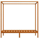 sengestel til himmelseng 90 x 200 cm massiv fyrretræ gyldenbrun