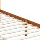 sengestel til himmelseng 90 x 200 cm massiv fyrretræ gyldenbrun