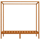 sengestel til himmelseng 100x200 cm massivt fyrretræ gyldenbrun