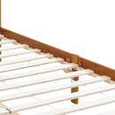 sengestel til himmelseng 100x200 cm massivt fyrretræ gyldenbrun