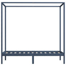 sengestel til himmelseng 100 x 200 cm massivt fyrretræ grå