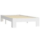 sengeramme uden madras massivt fyrretræ 90x200 cm hvid