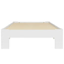 sengeramme uden madras massivt fyrretræ 90x200 cm hvid