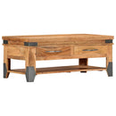sofabord 110 x 52 x 45 cm massivt akacietræ
