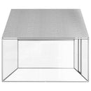 udendørs hønsebur 2,75x2x1,92 m galvaniseret stål