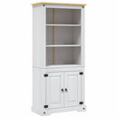 skab Corona-serien 80x40x170 cm mexicansk fyrretræ hvid
