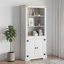 skab Corona-serien 80x40x170 cm mexicansk fyrretræ hvid