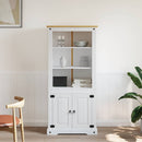 skab Corona-serien 80x40x170 cm mexicansk fyrretræ hvid