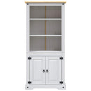 skab Corona-serien 80x40x170 cm mexicansk fyrretræ hvid