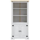 skab Corona-serien 80x40x170 cm mexicansk fyrretræ hvid