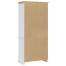 skab Corona-serien 80x40x170 cm mexicansk fyrretræ hvid