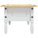sofabord 100 x 55 x 44 cm fyrretræ Corona-serien hvid
