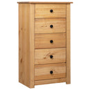 skænk Panama-serien 46x40x89 cm massivt fyrretræ