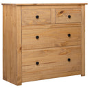 skænk Panama-serien 80x40x83 cm massivt fyrretræ