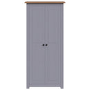 klædeskab Panama-serien 80x50x171,5 cm massivt fyrretræ grå