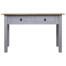 konsolbord Panama-serien 110x40x72 cm massivt fyrretræ grå