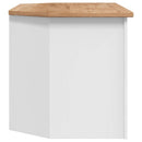 tv-skænk 93 x 49 x 49 cm massivt fyrretræ Panama hvid