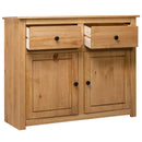 skænk Panama-serien 93x40x80 cm massivt fyrretræ