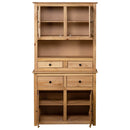 højskab Panama-serien 93x40,5x180 cm massivt fyrretræ