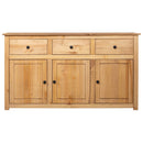 skænk Panama-serien 135x40x80 cm massivt fyrretræ